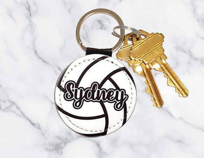 Personalized Volleyball Keychain – Custom Name Bag Tag - KWL Creations
