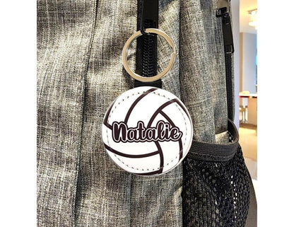 Personalized Volleyball Keychain – Custom Name Bag Tag - KWL Creations