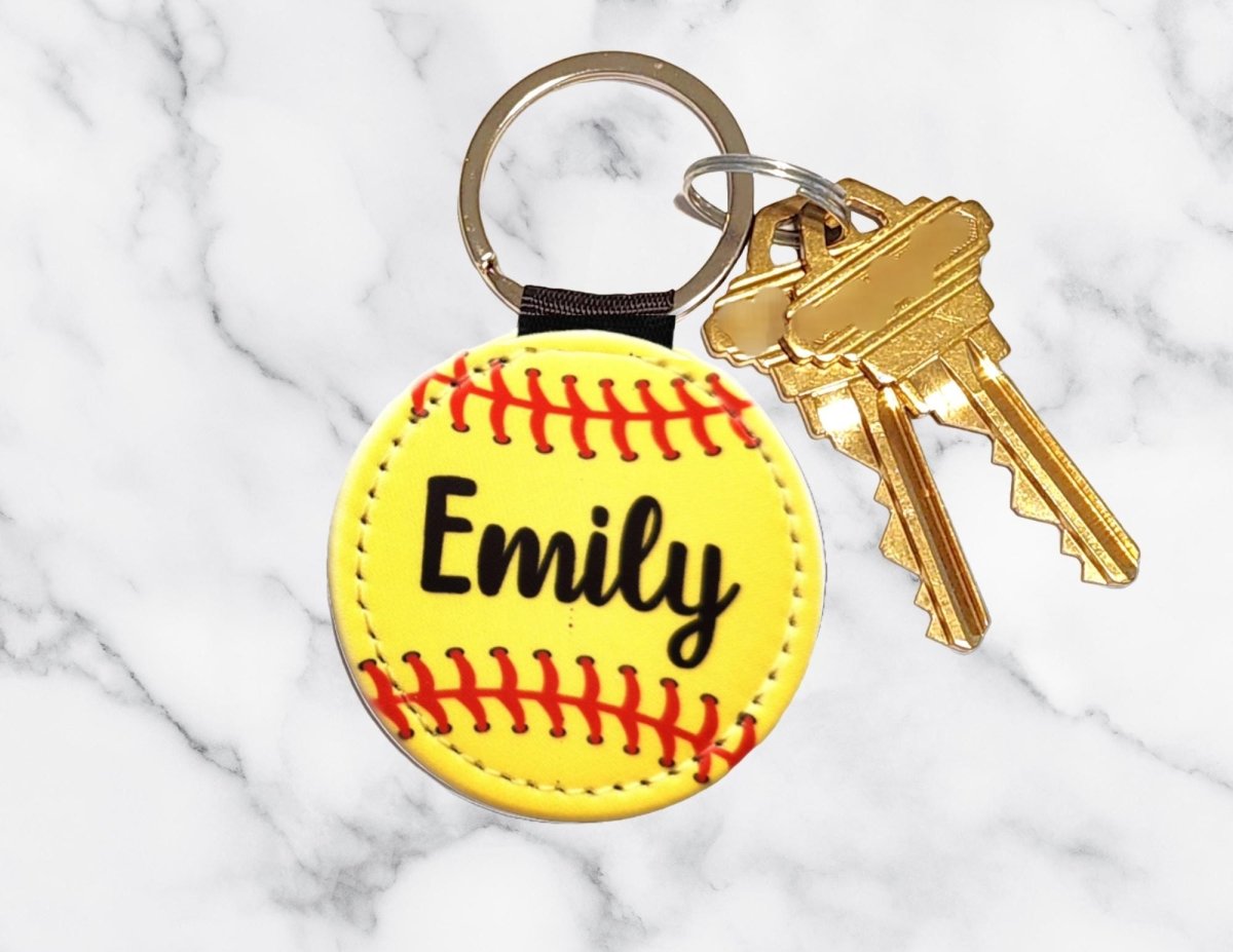 Personalized Softball Keychain : Team Gifts, Player Gift - KWL Creations