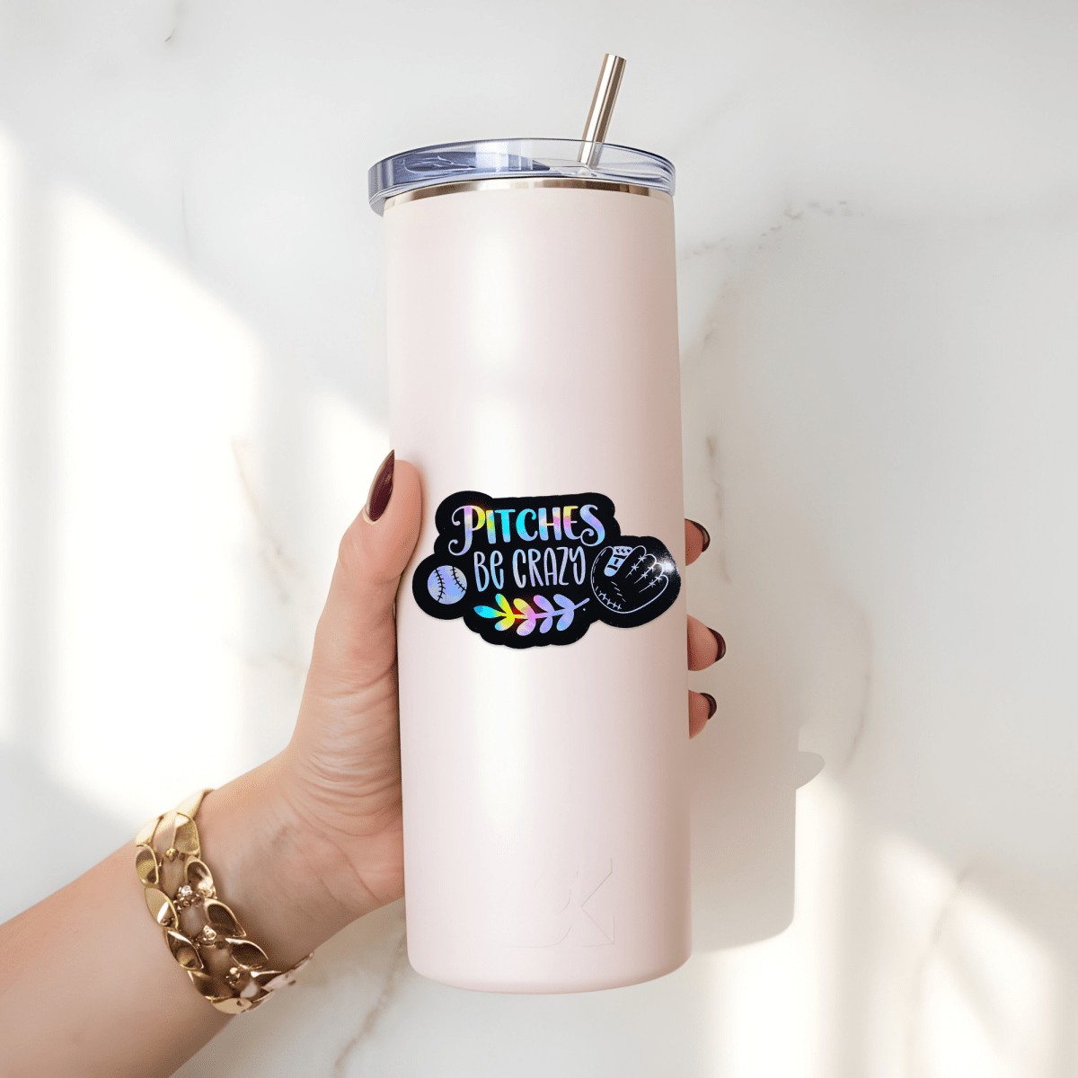 Pitches Be Crazy Sticker | Funny Baseball & Softball Pitcher Decal - KWL Creations