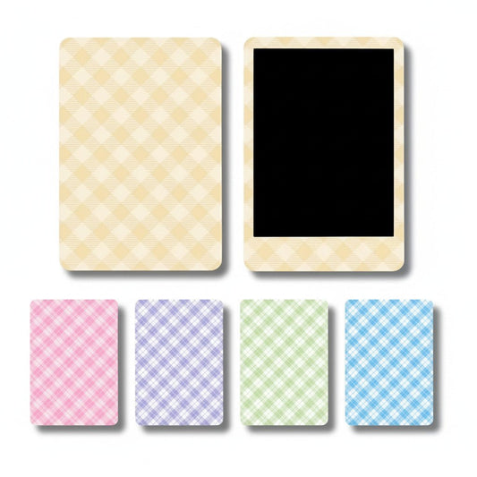 Plaid eReader Skin, Front and Back Vinyl Decal for Kindle Kobo – Pastel Gingham Pattern - KWL Creations