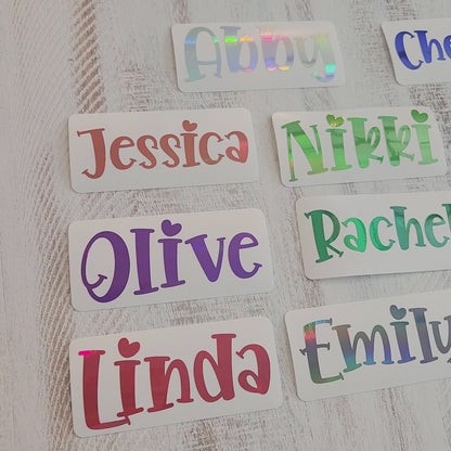 custom vinyl name stickers personalized name decals for water bottles and school supplies