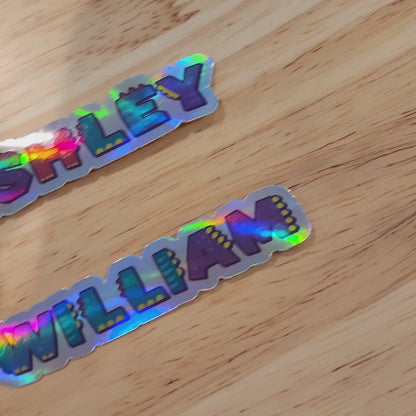 Custom Dinosaur Name Sticker: Fun Dino Font, School Supplies