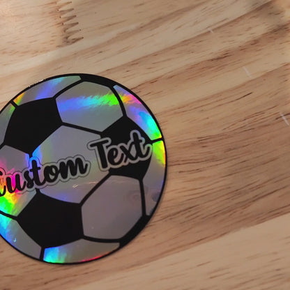 Custom Name Soccer Sticker