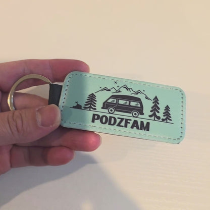 Custom Camper Van Keychain Travel Gift for Van Life Lovers, Campers