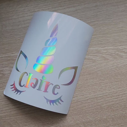 Personalized Unicorn Name Decal – Kids Nme Decal