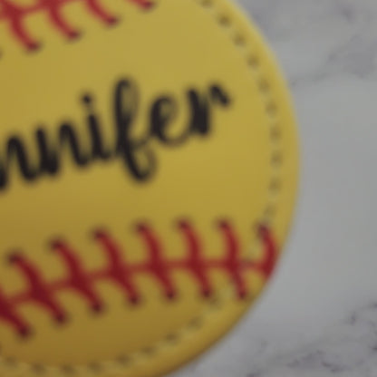 custom softball bag tag for team gifts