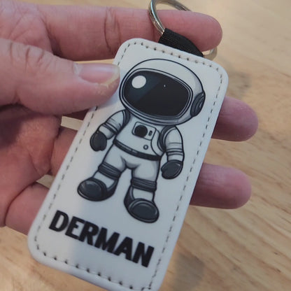 Custom Astronaut Keychain: Personalized Space Gift for Kids