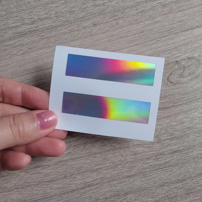 Holographic Equality Sign Vinyl Decal: LGBTQ Pride Sticker