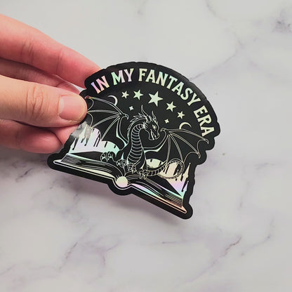 Fantasy Dragon Holographic Sticker – “In My Fantasy Era”