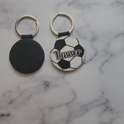 Personalized Soccer Ball Keychain – Custom Name Sports Tag