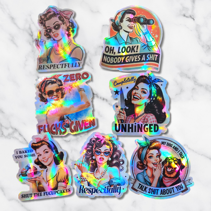 Retro Housewives Sarcastic Sticker Set - KWL Creations
