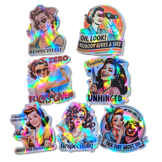 Retro Housewives Sarcastic Sticker Set - KWL Creations