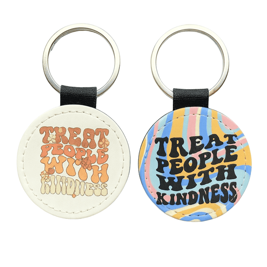 Retro TPWK Treat People with Kindness Keychain - KWL Creations