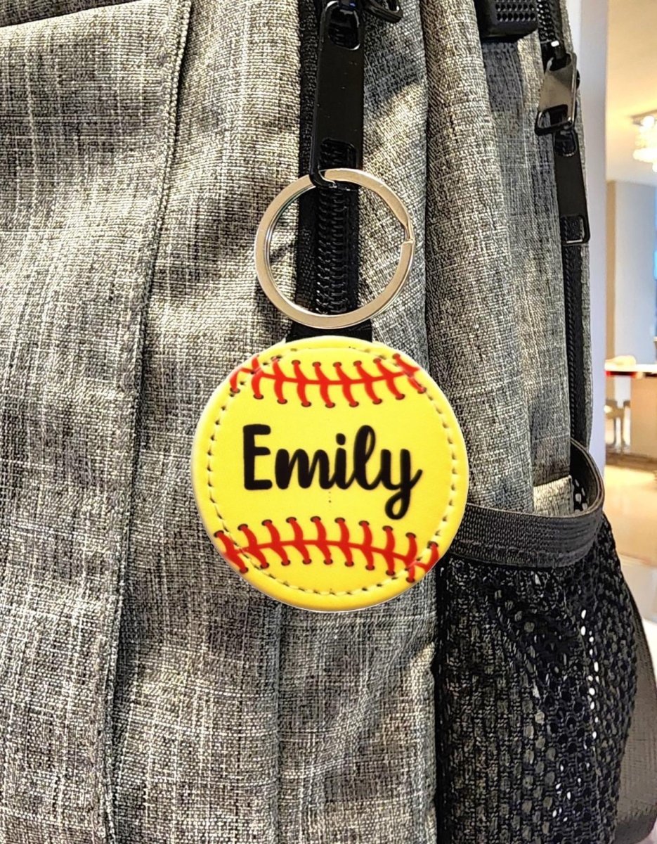Personalized Softball Keychain : Team Gifts, Player Gift - KWL Creations