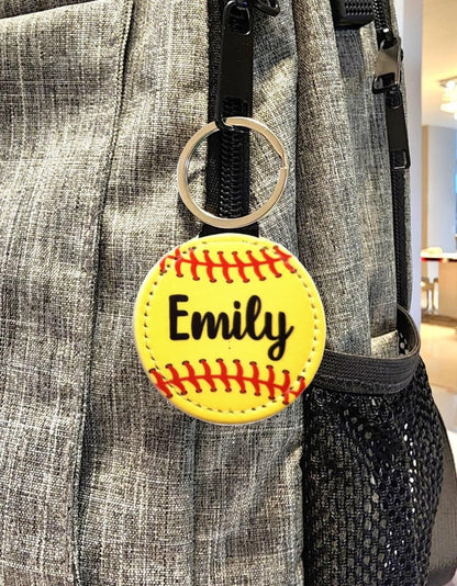 Personalized Softball Keychain : Team Gifts, Player Gift - KWL Creations