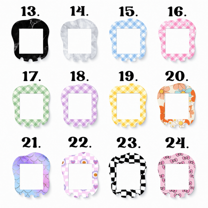 cute aesthetic faceplate skin for Tamagotchi Uni with bright glossy finish