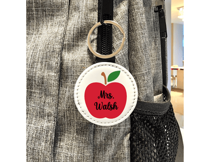 Teacher Apple Keychain – Custom Name Keychain – Teacher Appreciation Gift - KWL Creations