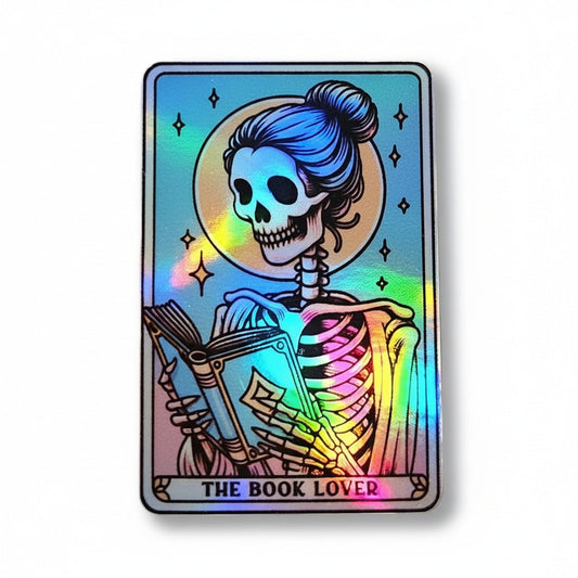 The Book Lover – Holographic Tarot Card Sticker - KWL Creations